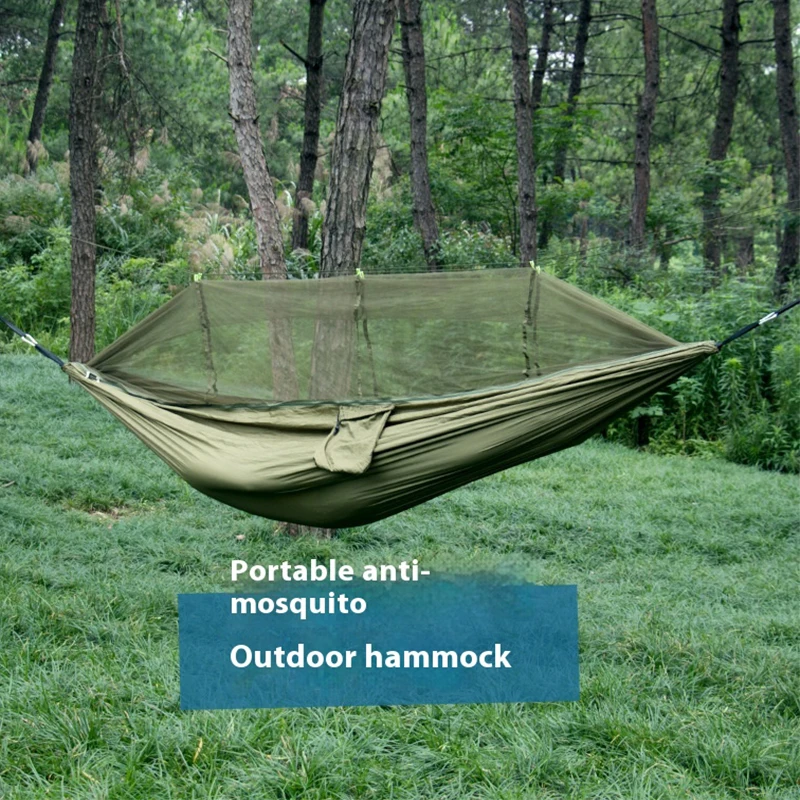 2 Person Camping Hammock Mosquito Net Outdoor Swing For Hanging Garden
