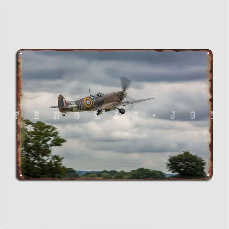 

Supermarine Spitfire Poster Metal Plaque Cinema Garage Kitchen Vintage Wall Decor Tin Sign Poster