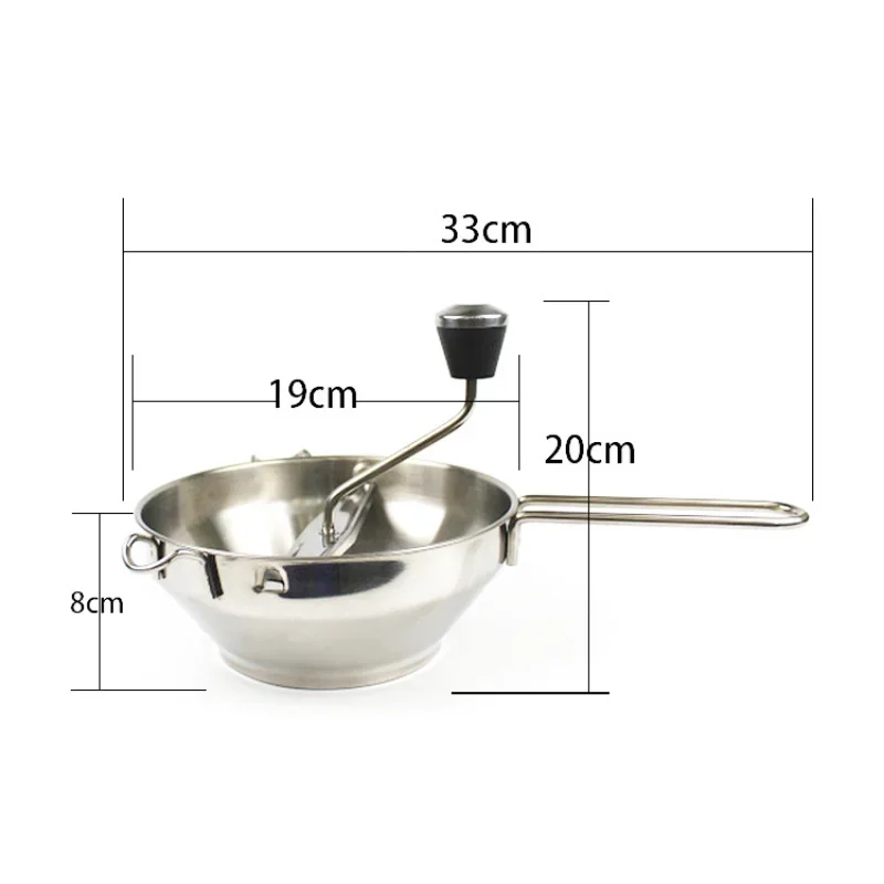 Food Mill Stainless Steel Baby Food Grinder Manual Food Grinding Machine  With 3 Food Grinder Discs For Mashed Potatoes - AliExpress