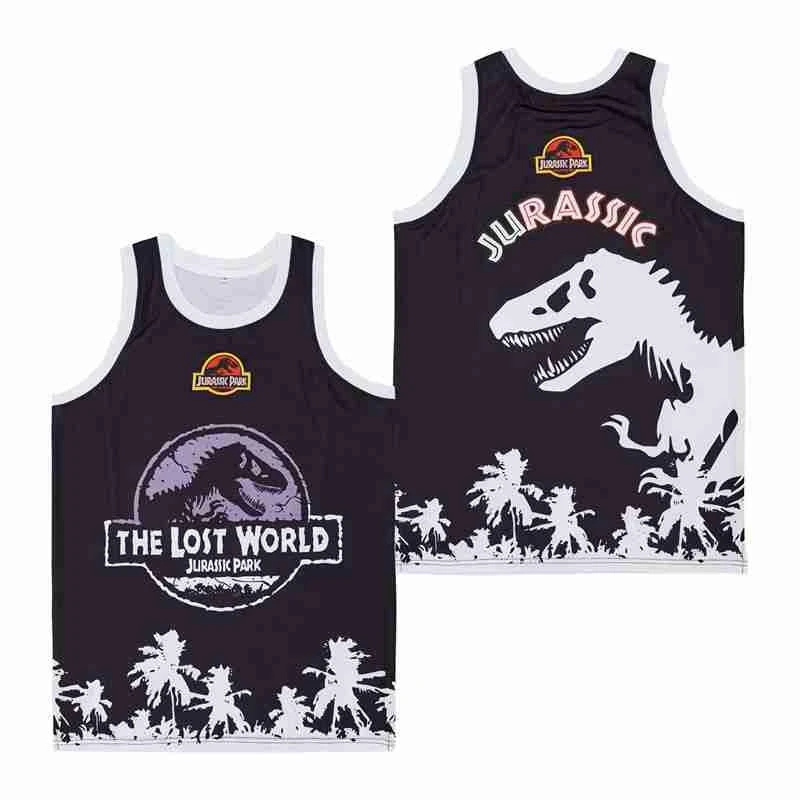 

BG basketball jerseys JURASSIC PARK TRUCK jersey Embroidery sewing Outdoor sportswear Hip-hop culture movie black 2022 new