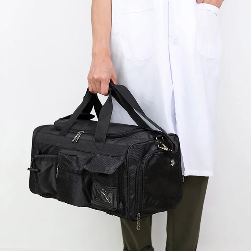 Outdoor Travel Fitness Bag with Shoes Pocket Gym Men Handbag Multifunction Shoulder Crossbody Casual Trip Sport Bags XA47WA 4