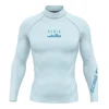 Men Long Sleeve Surfing Rash Guard Summer Surf Clothes T-shirt Swimwear Swim Floatsuit Beach Blacks Tops Uv Swimming Diving Suit 4