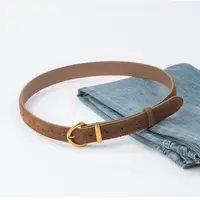 Ceinture en cuir suédé pour femme, design de luxe, décontracté, polyvalent, sangle de taille d'affaires, ceinture structurée Chimpin 4
