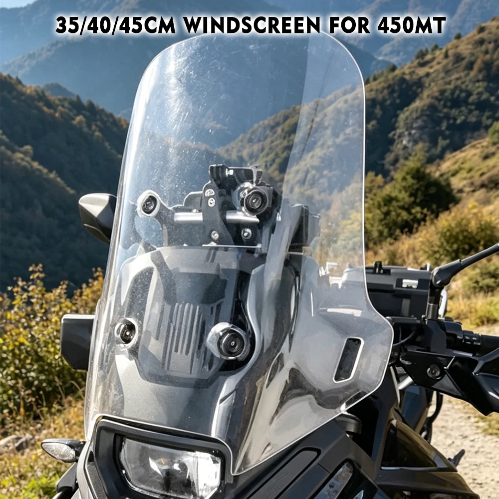 For CFMOTO 450MT 450 MT 2024 2025 Motorcycle Accessories Windshield Heightening And Widening windscreen Wind Shield MT450