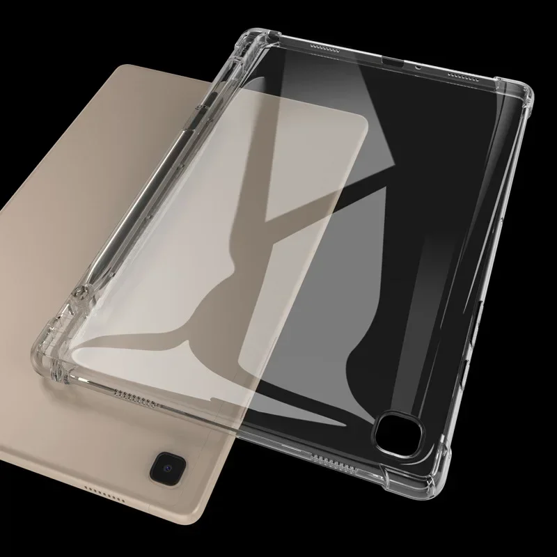 Crystal Clear Tablet Case with Pen Holder and TPU Protection