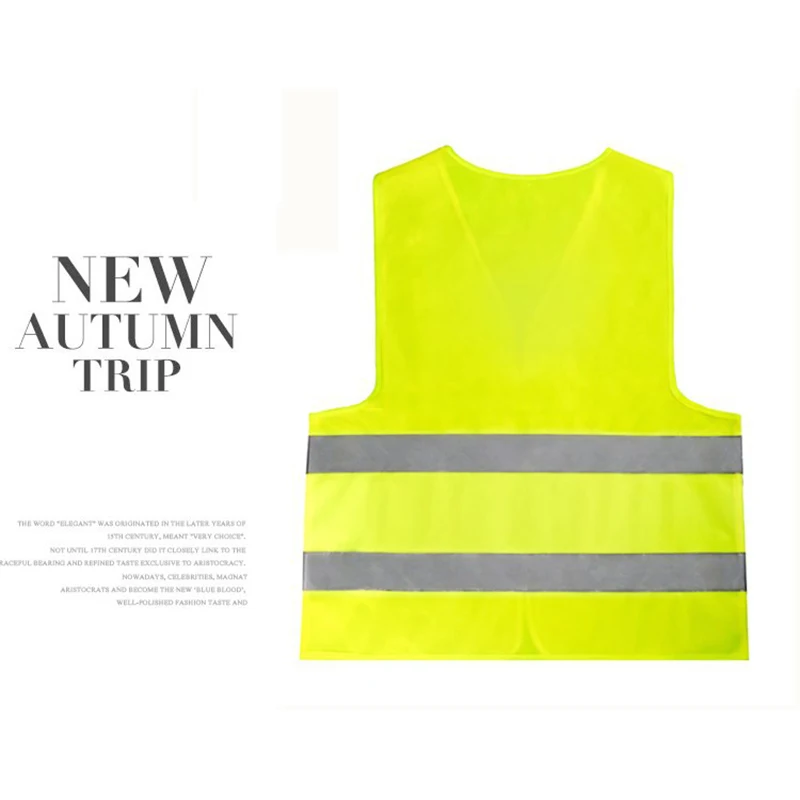 Reflective Safety Workwear High Visibility Vest for Night Running Cycling Man Night Warning