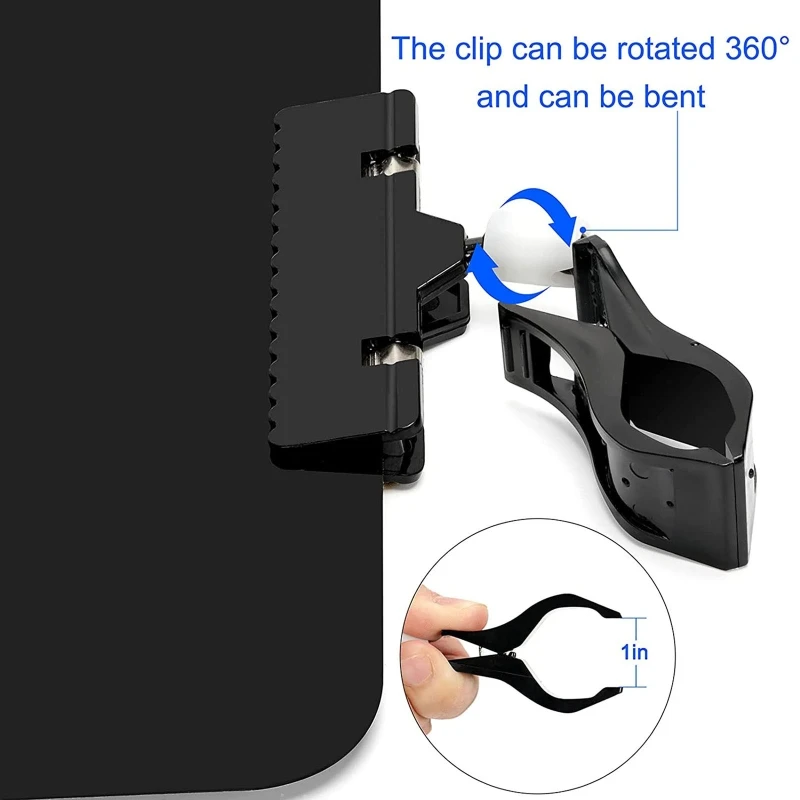 

Mini Plastic Blackboard Sign with Clip Rectangular Double-sided Blackboard Clip