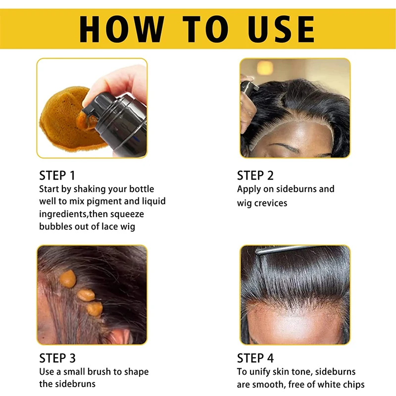 GOIPLE 100ml Natural Lace Tint Spray Quick Drying Waterproof Wig Frontal Colorant for Mesh Tint Melting Foam Moisturized Mousse 5