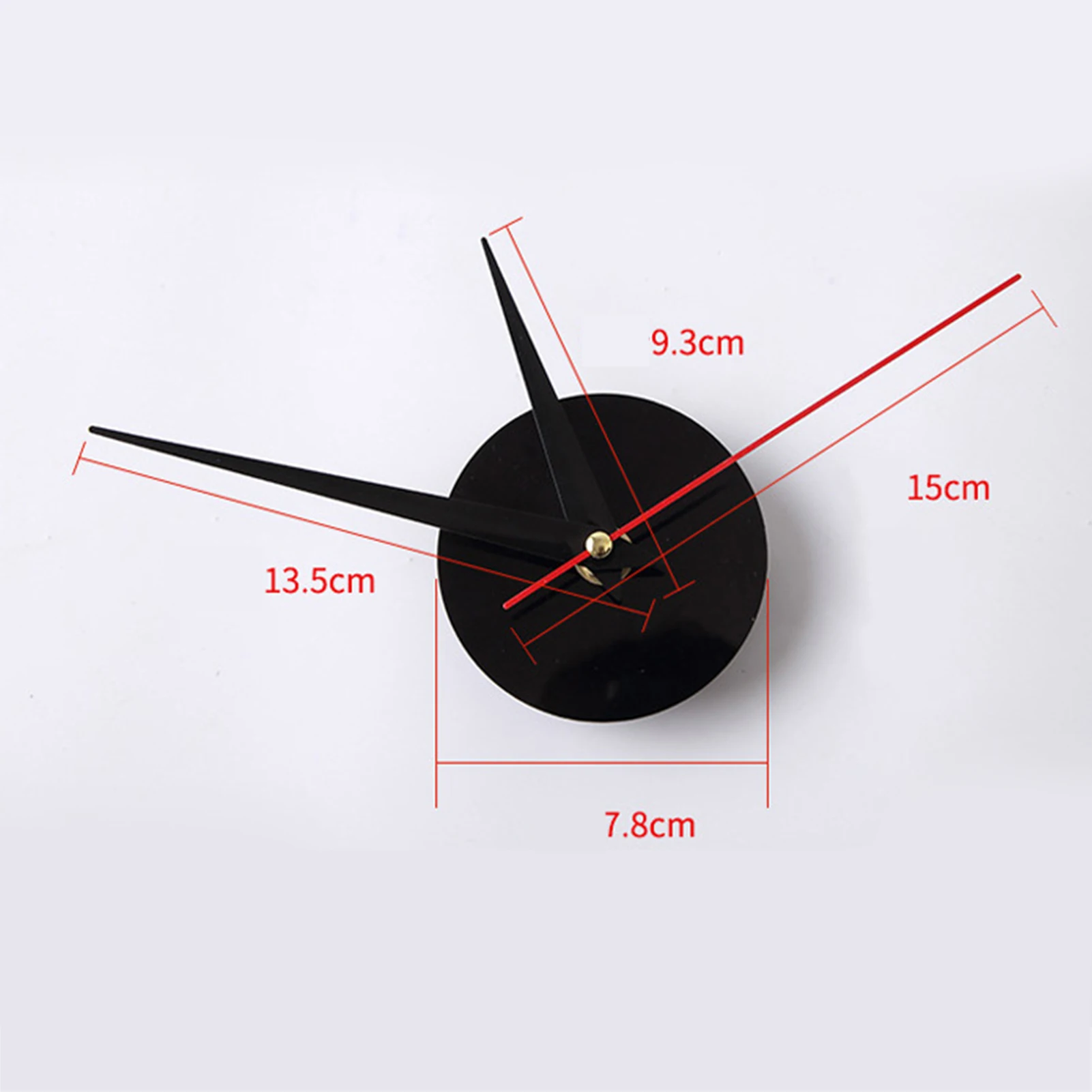 40cm Small Black Modern Simple European Silent Acrylic Frameless DIY 3D Wall Clock Wall Clock 3D Wall Clock 3D Number Wall Clock