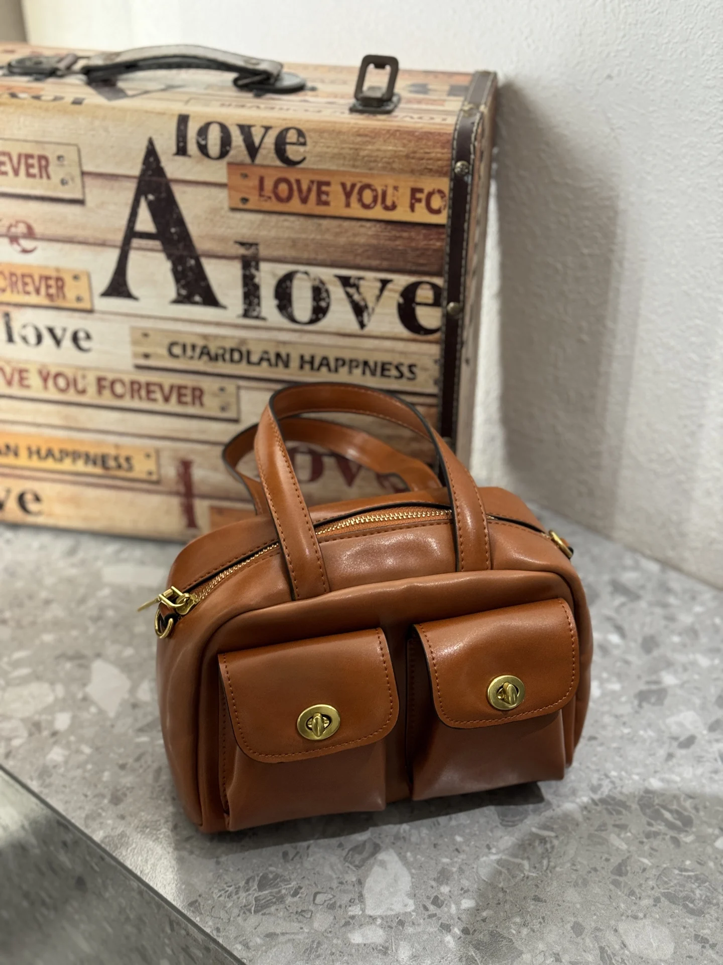 NEW Vintage Spicy Girl Style Multi-Pocket Underarm Women's Bag Niche Design Single Shoulder Motorcycle Soft Leather Handbag