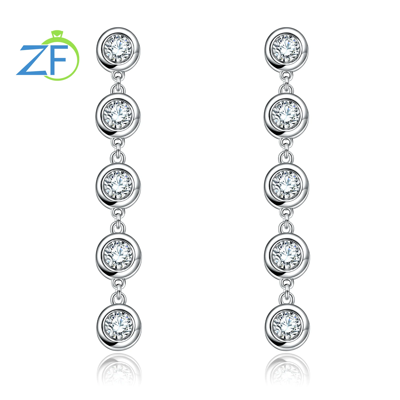 fentteci 925 sterling silver elf earbone clip angel wings flash diamond curved stud earrings advanced custom earrings for women GZ ZONGFA 925 Sterling Silver Moissanite Drop Earrings for Women 1.0Ct D Color VVS1 Diamond Earrings  Gifts Fine Jewelry