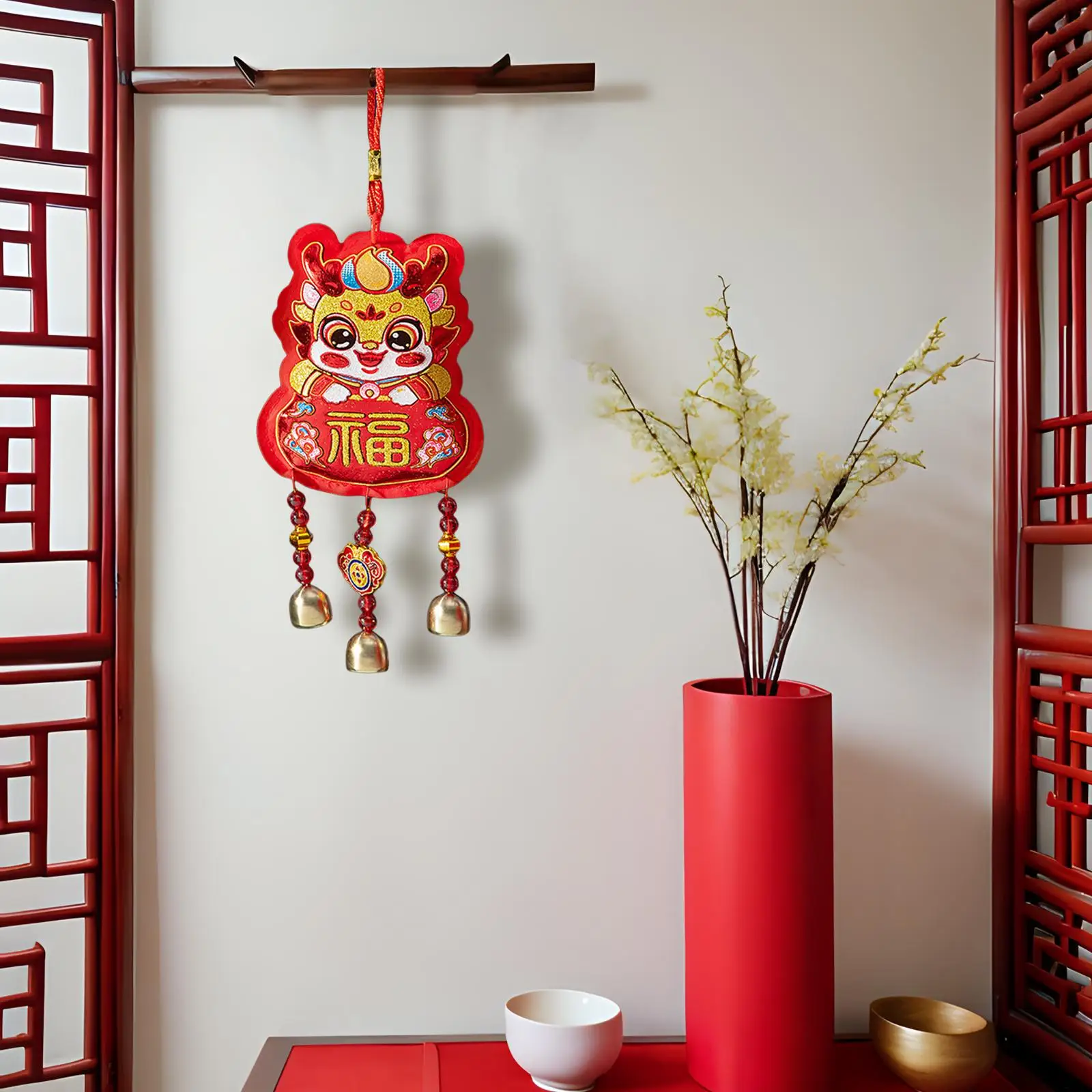 

Праздничное благословение, подвеска с колокольчиком, весенний праздничный декор для гостиной, дома, ресторана, празднование весенних праздников