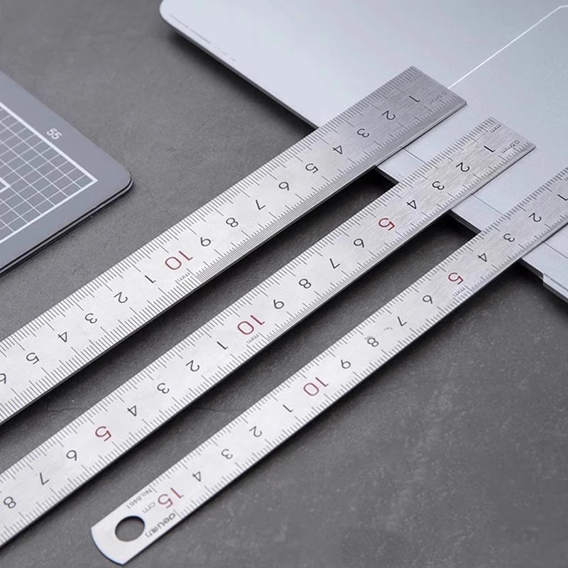 Premium Stainless Steel Measuring Ruler Set | Non-Deforming, Clear Markings | 10/20/30 CM Lengths