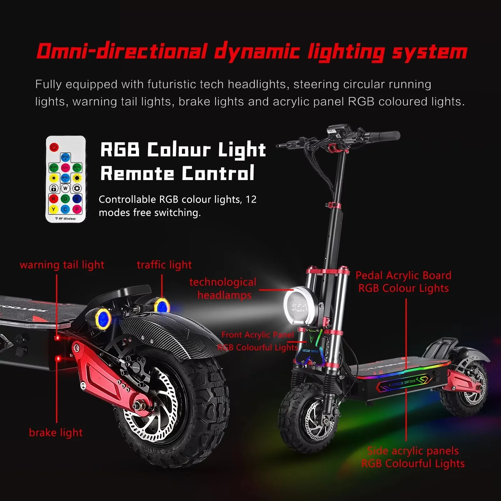 6000W Off-Road Electric Scooter 6