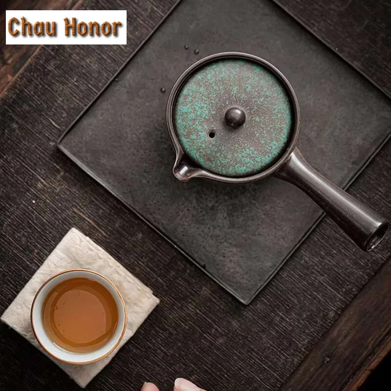 150ml Small Capacity Japanese Chinese Teapot Side Handle Pot Tea Maker Ceramic Kungfu Tea Set Tea Pot With Filter Tea Ceremony