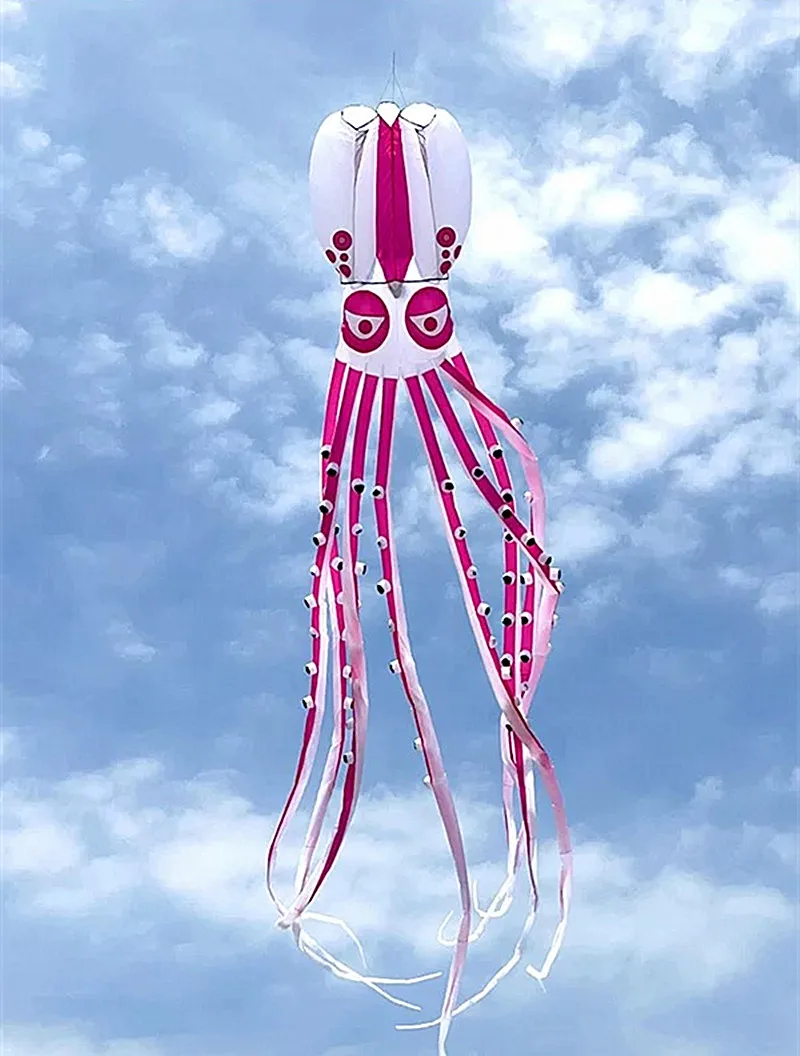 New large octopus kite inflatable kite flying cometas profesionales drachen wind outdoor toys juegos gigantes para exterior fun 3