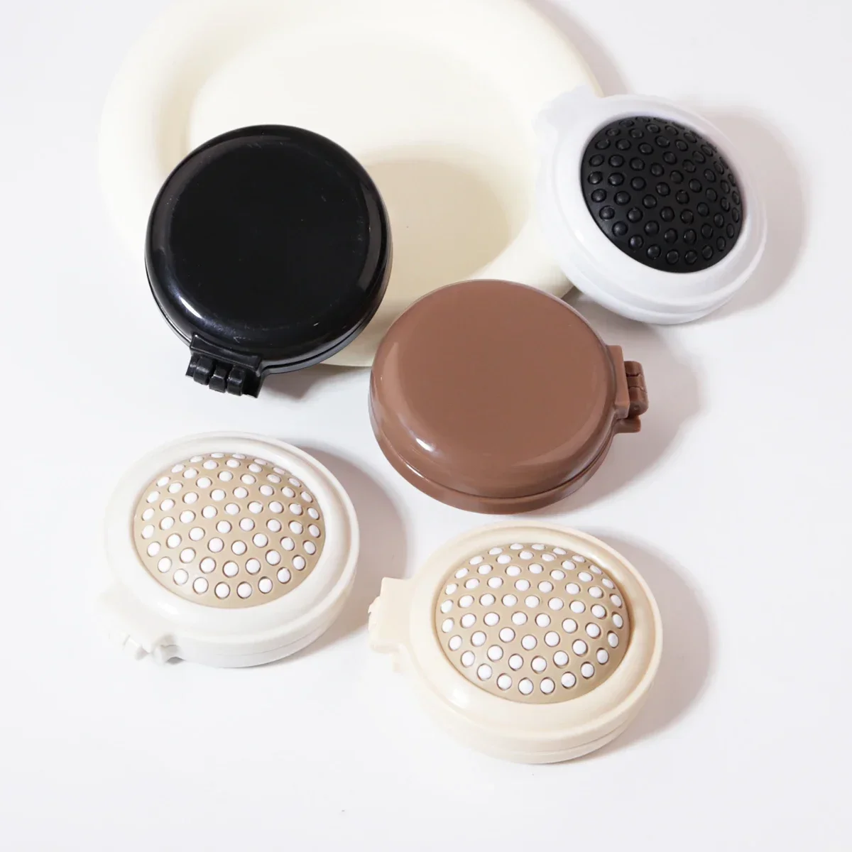 Travel Hair Brush with Mirror – Mini Folding Scalp Massage Comb, Anti-Static Styling Tool for Wigs & Real Hair