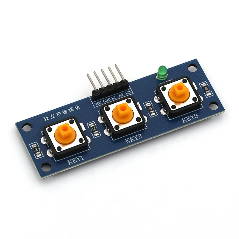 HALJIA 5 Stks Grote Sleutel Module Knop Module Toetsenbord Elektronisch Blok Simuleren Licht Touch Cap Key Module Hoge Niveau Output Compatibel met Arduino