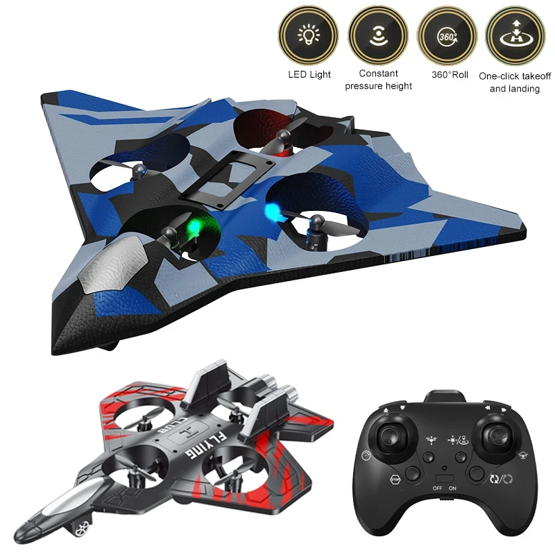 Avion RC CZ36 Bleu - Drone Jouet Télécommandé avec Batterie USB