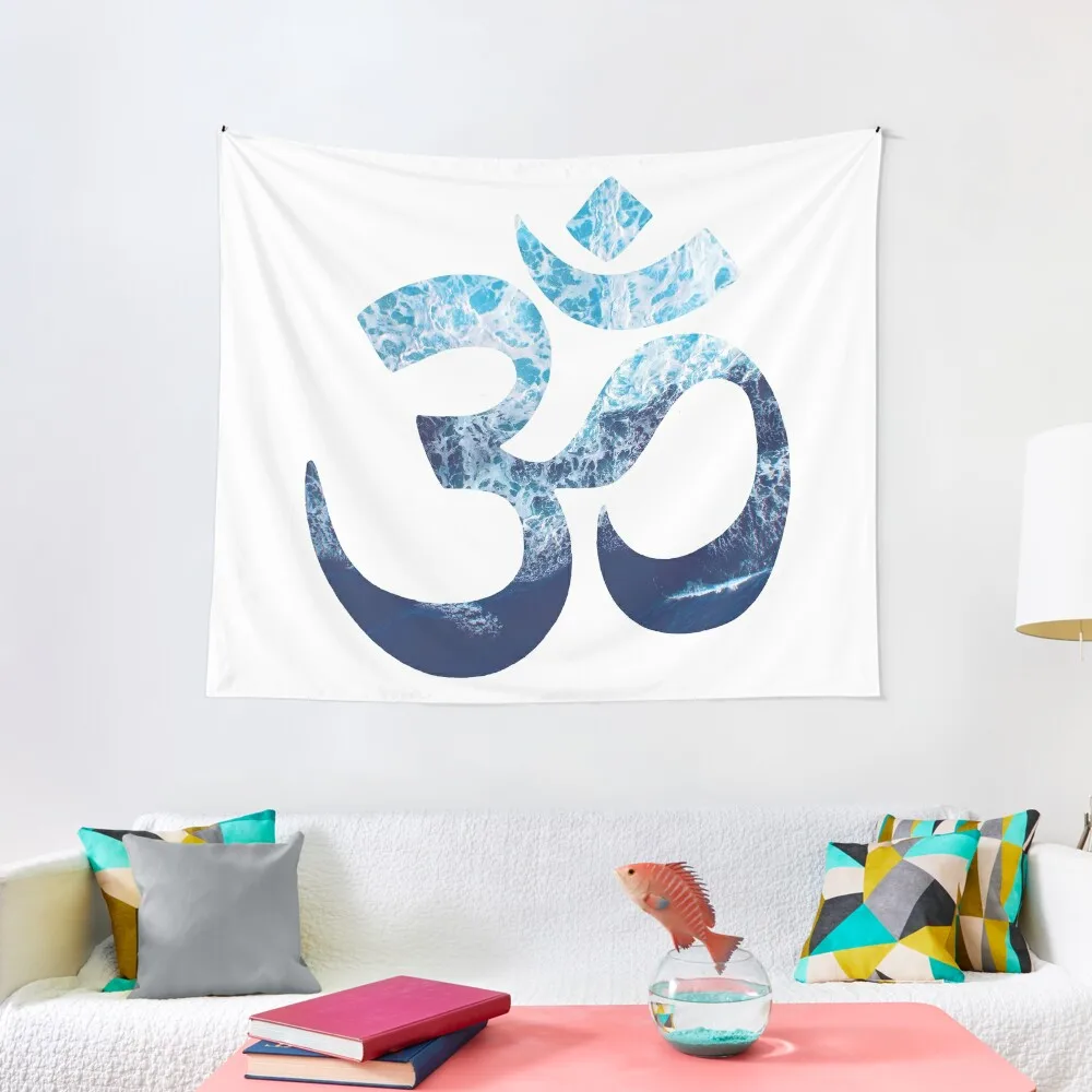 

Sea Foam Om Tapestry Custom Tapestry Decoration Wall Wall Decorations