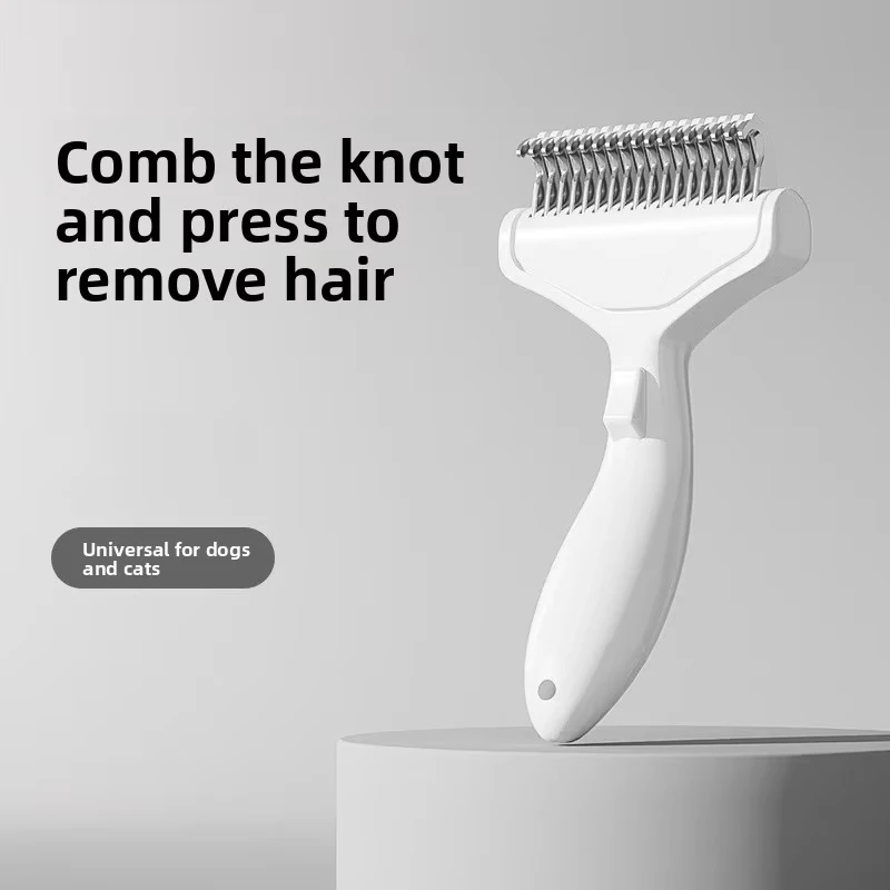Stainless Steel Dog Removal Pet Hair Remover Brush For Grooming Tools Pets Dematting Comb Dogs Accessories_voghion.com