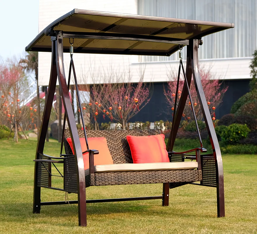 Chaise 라운지 감각 파티오 그네, 어린이 흔들 뒤뜰 그네, 둥지 체인, 캐노피, Silla Colgante 가구