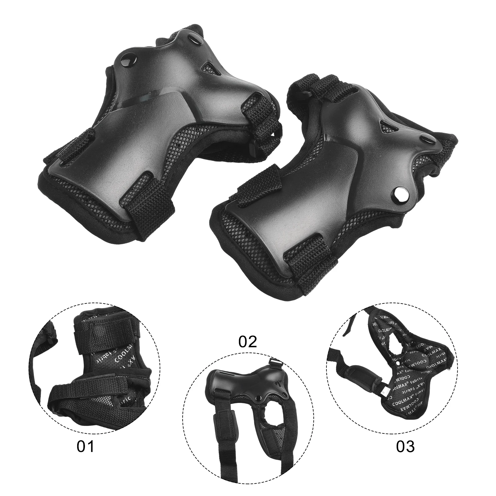 RollerSkatingWristSupportSkiingWristGuardHandPalmPadsIdeal