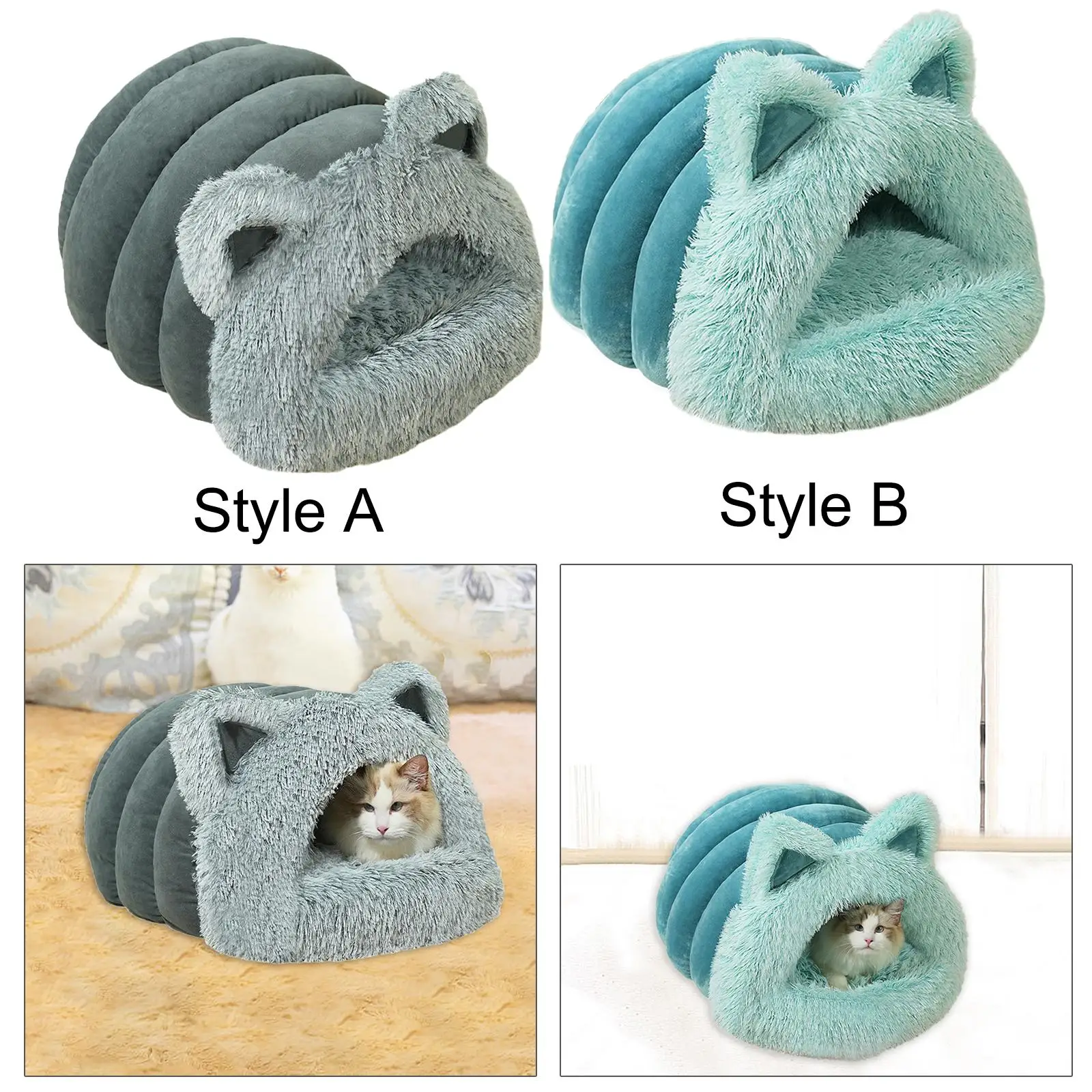 Cat Cave Bed Soft Washable Semi Enclosed Self Warming Pet Bed Sleeping Bag for Rabbits Small Animal Kittens Chihuahua Ferrets Cat Cave Bed Soft Washable Semi Enclosed Self Warming Pet Bed Sleeping Bag for Rabbits Small Animal Kittens Chihuahua Ferrets