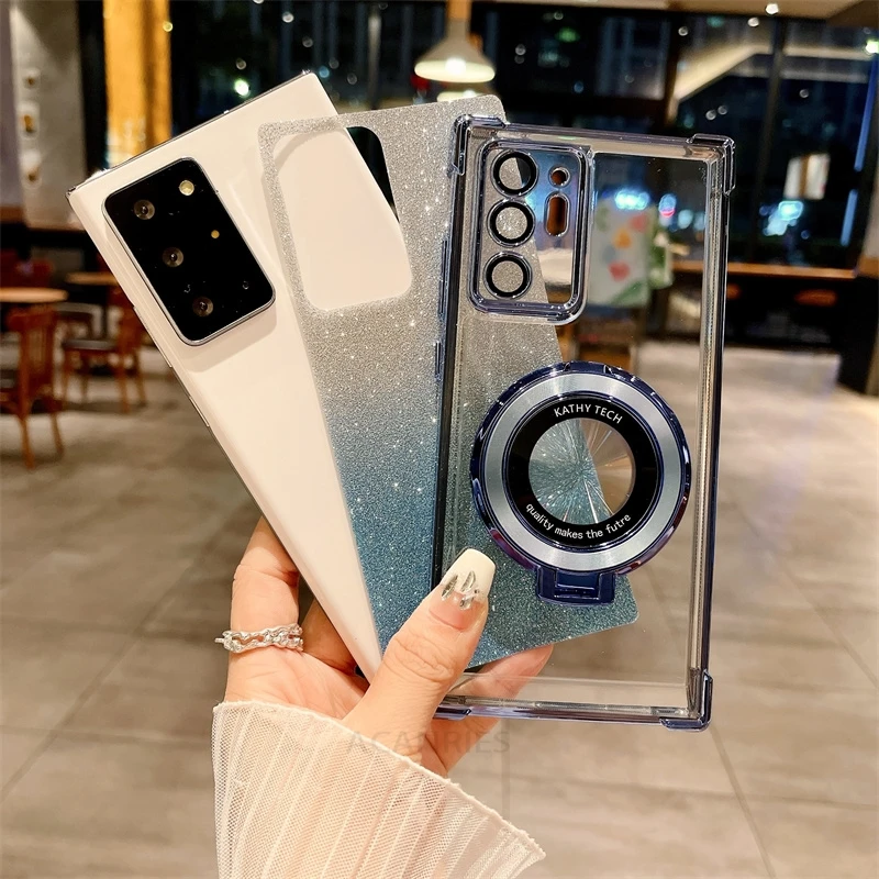 Luxury Plating Shockproof Silicone Stand Case with Holder