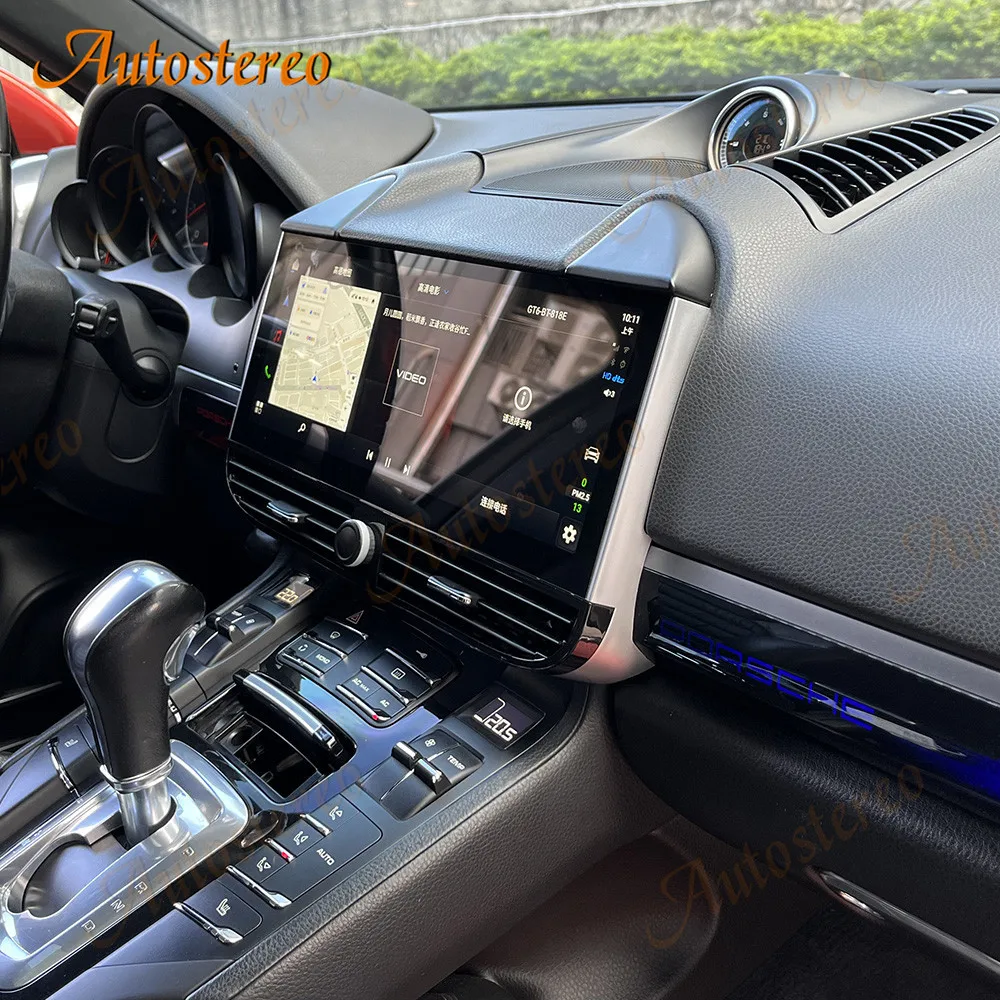 Auto Stereo Carplay Android 13 For Porsche Cayenne 2010-2017 Car GPS Navigation