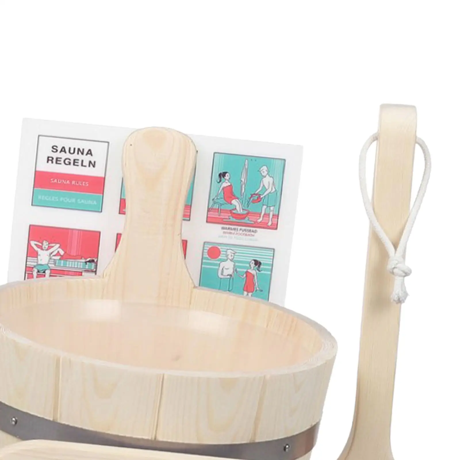 5 Pieces Sauna Accessory Set Thermometer and Hygrometer for Sauna Steam