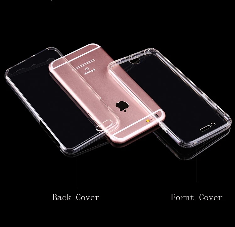 360 custodia protettiva in Silicone morbido per tutto il corpo per iPhone 6 6S 7 8 Plus custodia in TPU per iPhone X XS XR 11 12 13 Pro Max 14 custodie per telefoni - Image 3