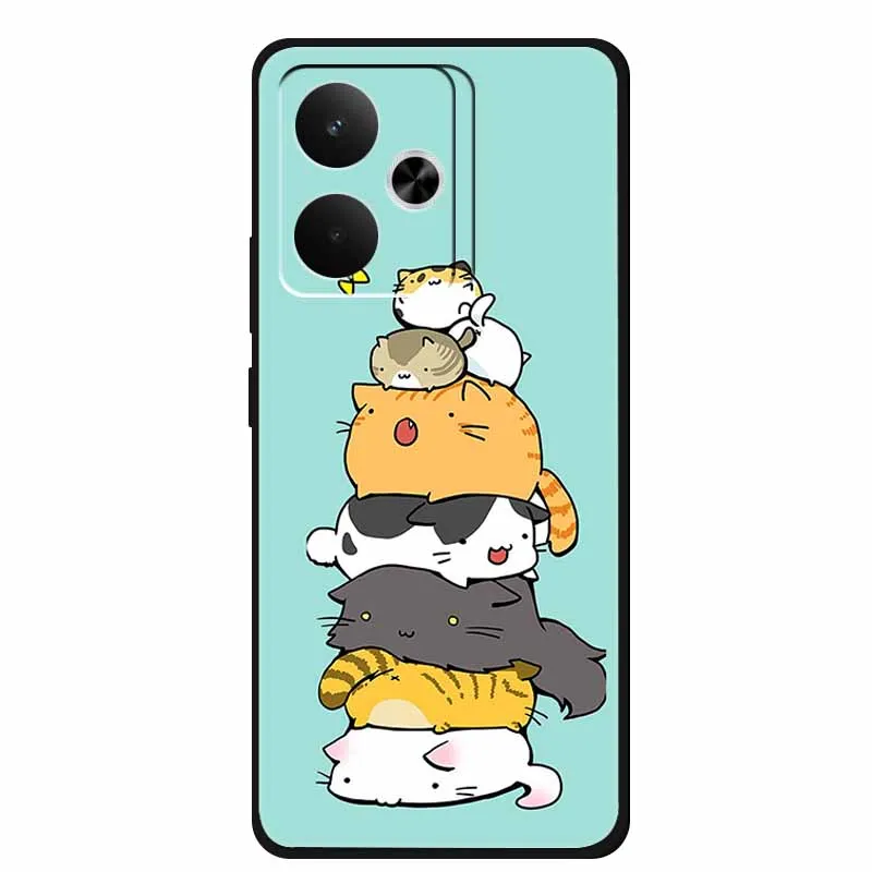Sleek Black Silicone Soft Back Phone Case Cover