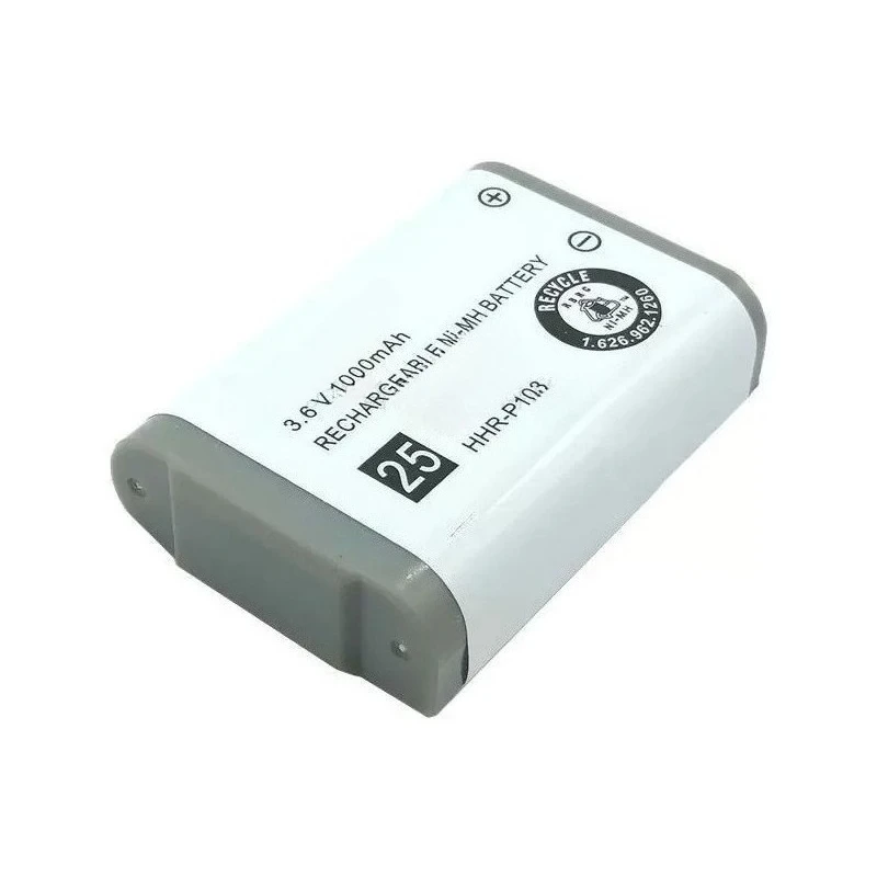 HHR-P103 HHRP513A Type25 for Panasonic Cordless Phone Handset 3.6V 1000mAh Ni-MH