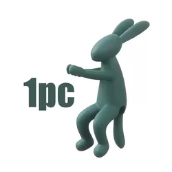 Rabbit - Shaped Plant Stem Support and Cutting Holder for Sprouts, Stems, and Shoots (1pc Dark green)
