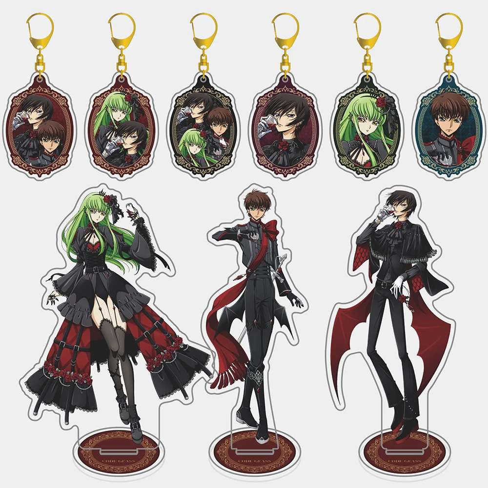 Gothic Vampire Style Anime Acrylic Stand & Keychain Set – Desk Decoration Collectible Gift