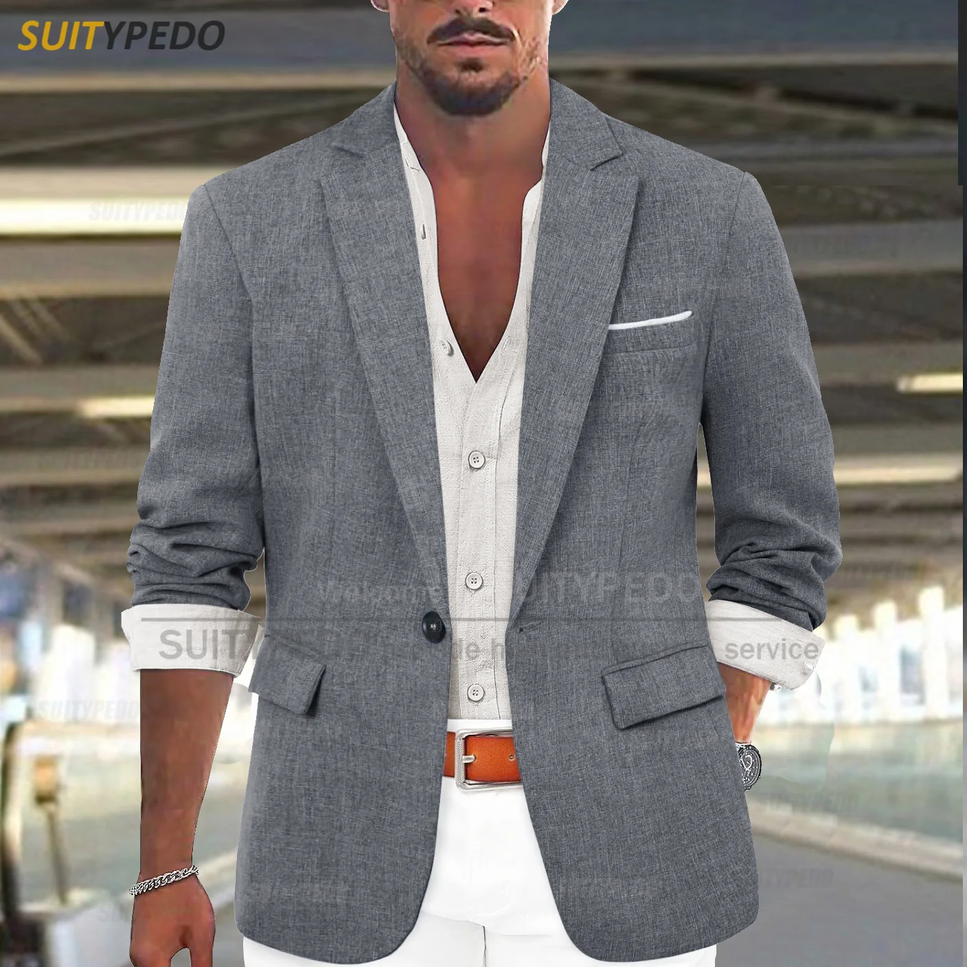 Classic Men Jacket Wedding Prom Groomsman Fashion Elegant Costumes Evening Banquet Male Formal Slim Fit Blazer 1 Piece
