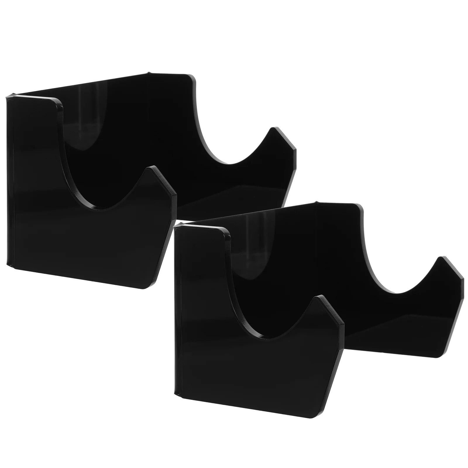 

2 Pcs Skateboard Stand Acrylic Shelf Display Hanger Skid Plate Supply Longboard