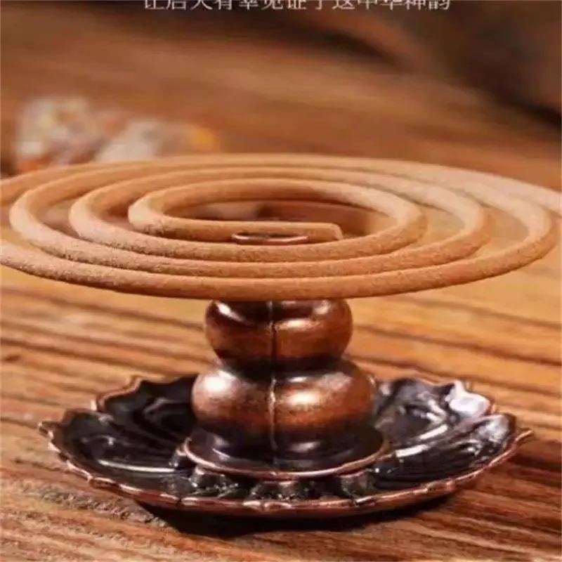 Portaincenso Zen cinese per bastoncini Bruciatore di incenso capovolto con raccoglore di cenere in legno Fornure per buddismo Decorazioni per la casa  15