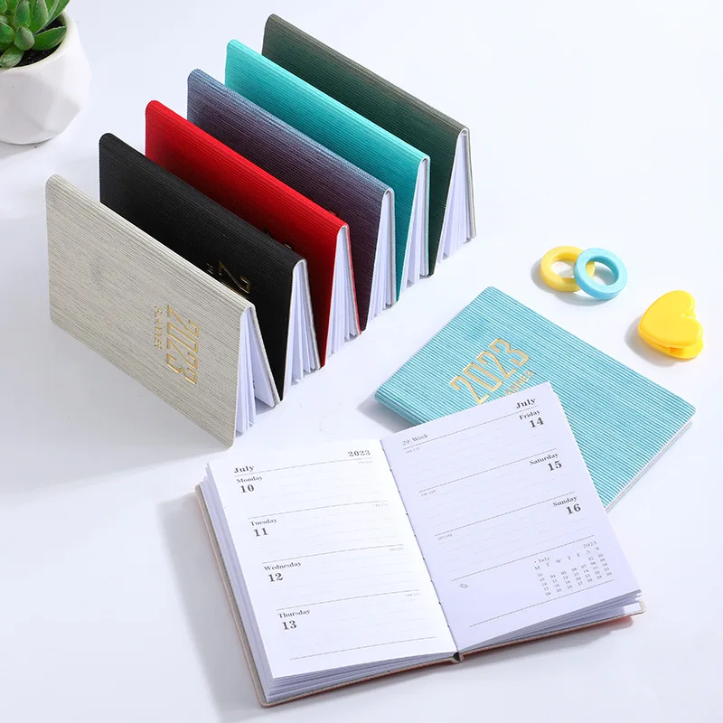 

2023 NEW Mini A7 English Agenda Book Journal Cute Creative Pocket Notebook Daily Planner Cheap Korean Stationery Free Shipping