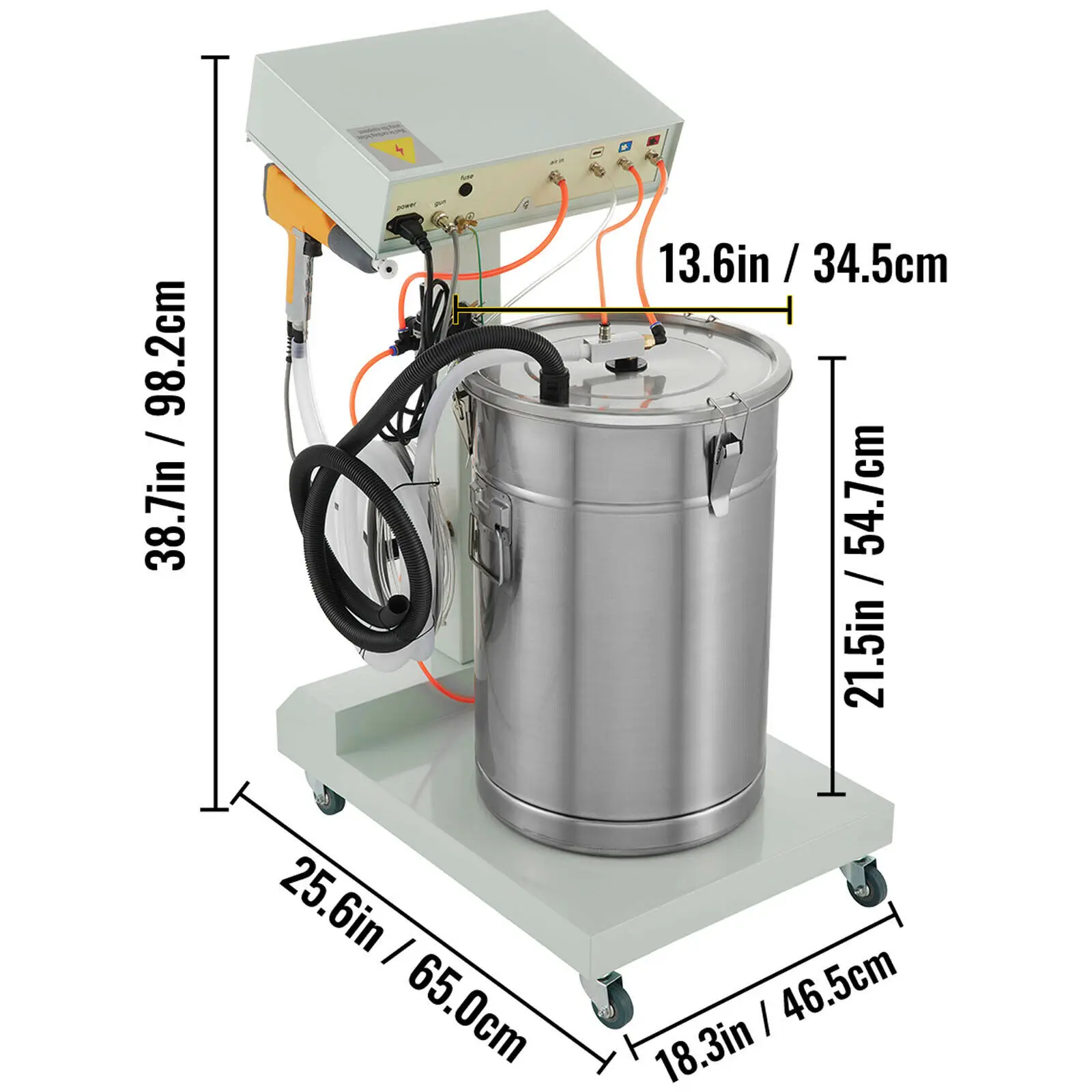 VEVOR VEVOR Powder Coating Machine WX101 Electrostatic Spray Powder