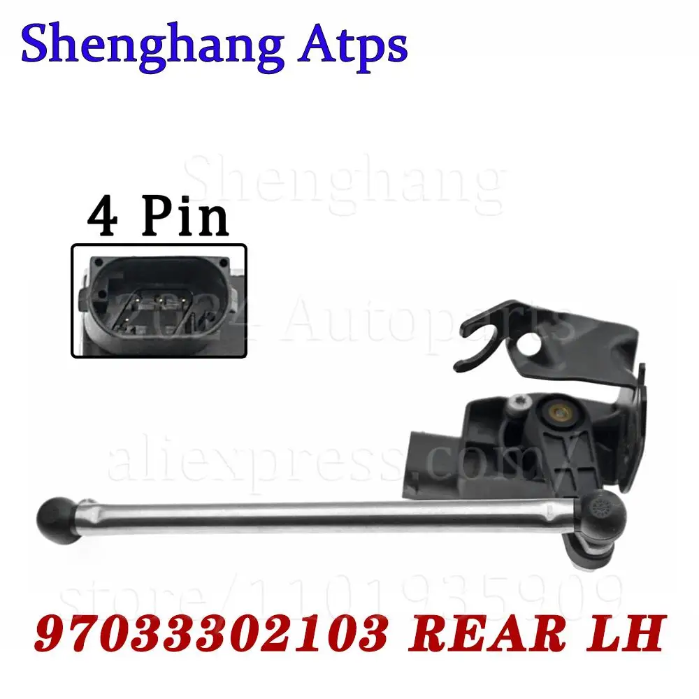 Car Headlight Level Sensor Front Rear RH/LH Height Level Sensor For Porsche Panamera 2010-97034302203 97034302103 97033302204 97033302103