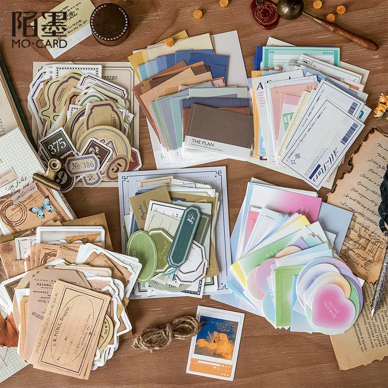 

100 Pcs Writing Label Material Paper Junk Journal Planner Craft Paper Scrapbooking Vintage Decorative Diy Craft Photo Album