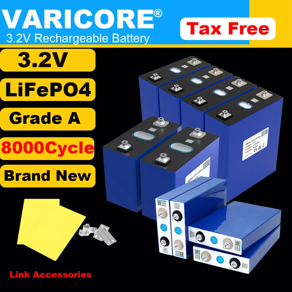 4 個 VariCore 3.2V 360Ah 340Ah 105Ah LiFePO4 バッテリー 3C 