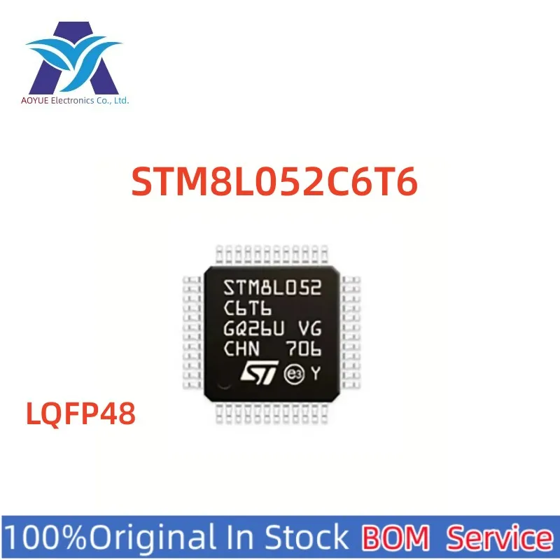 

Оригинальный Новый микроконтроллер ИС STM8L052C6T6 STM8L052 ИС MCU один стоп-сигнал оптовая продажа свяжитесь со мной по низкой цене