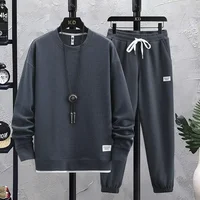 Men's Tracksuit 2 Piece Waffle Hoodie Sweatsuits Sets Athletic Jogging Suits Spring Autumn Casual Sports Suit Fashion Tracksuit 2