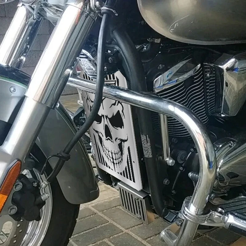 

Motorcycle Radiator Grille Guard Protection Cover Protector FOR KAWASAKI VN900 CLASSIC/LT VN900 Custom 2006-2007-2022 2023 2024