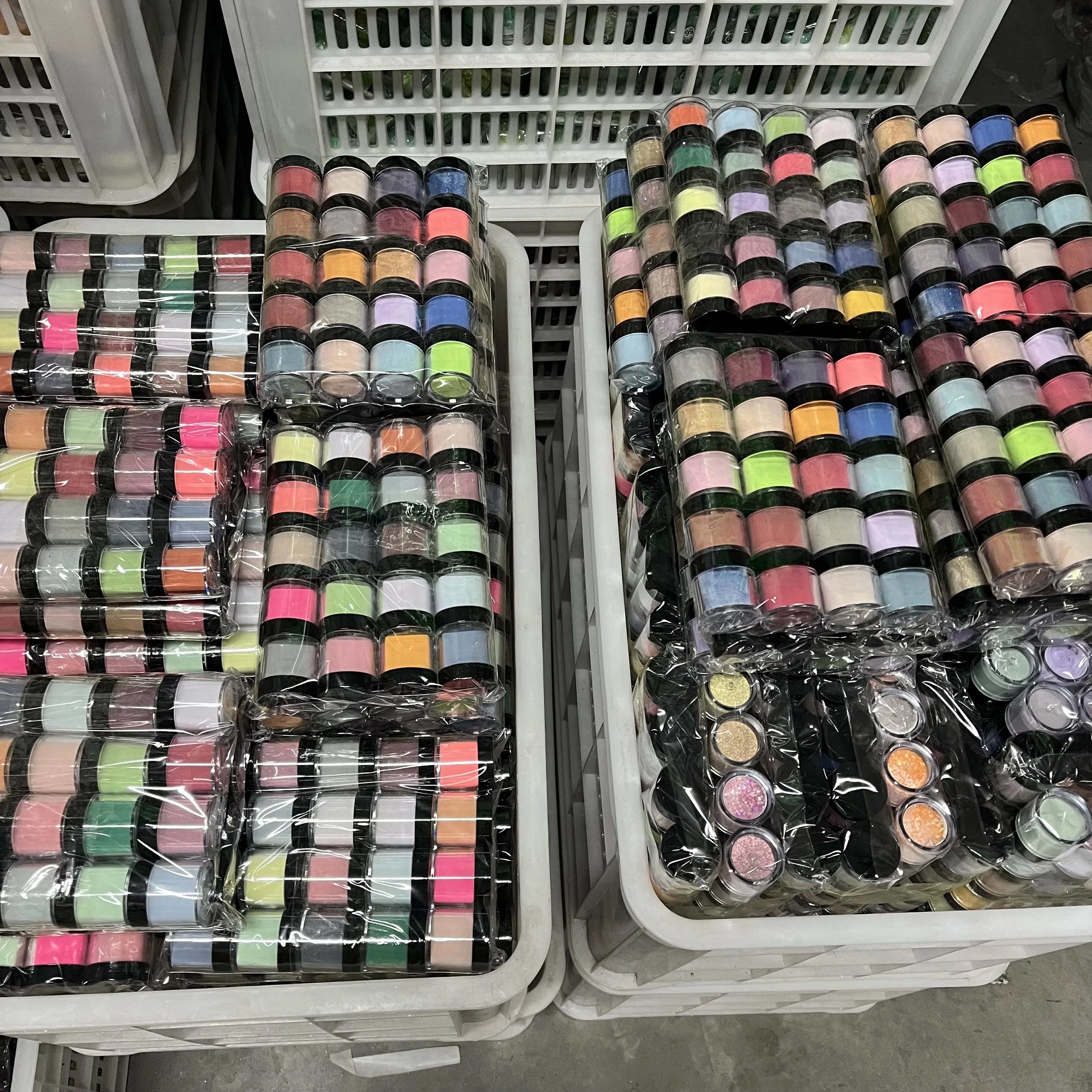 Nail Art Acrylic Powder 10g 10/20/30/40/50/60/90pcs For Extension Carving & Dipping Triple Crystal Powder Uv Nail Art & French nail powder acrylic nail powder