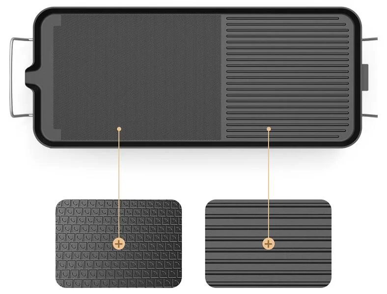 KONKA household electric grill pan smokeless barbecue pan Korean style home meat frying electric grill KEG-W170A 8 people
