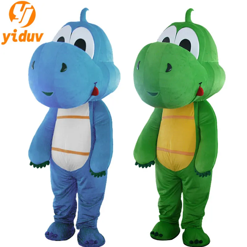 Green Dinosaur Mascot Costume Grass Green Dragon Walking Animation Performance Character Headgear Doll Clothes For Adult mascot costume